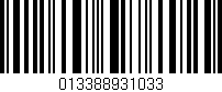 Código de barras (EAN, GTIN, SKU, ISBN): '013388931033'
