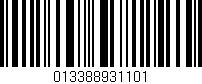 Código de barras (EAN, GTIN, SKU, ISBN): '013388931101'