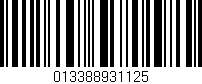 Código de barras (EAN, GTIN, SKU, ISBN): '013388931125'