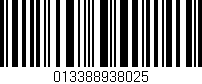 Código de barras (EAN, GTIN, SKU, ISBN): '013388938025'