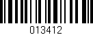 Código de barras (EAN, GTIN, SKU, ISBN): '013412'