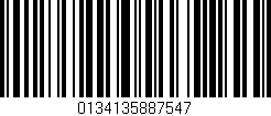 Código de barras (EAN, GTIN, SKU, ISBN): '0134135887547'