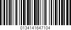 Código de barras (EAN, GTIN, SKU, ISBN): '0134141647104'