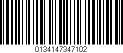 Código de barras (EAN, GTIN, SKU, ISBN): '0134147347102'