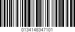 Código de barras (EAN, GTIN, SKU, ISBN): '0134148347101'