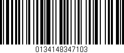 Código de barras (EAN, GTIN, SKU, ISBN): '0134148347103'