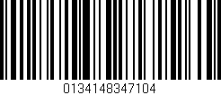 Código de barras (EAN, GTIN, SKU, ISBN): '0134148347104'