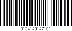 Código de barras (EAN, GTIN, SKU, ISBN): '0134149147101'