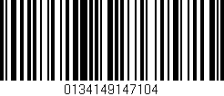 Código de barras (EAN, GTIN, SKU, ISBN): '0134149147104'
