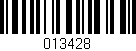 Código de barras (EAN, GTIN, SKU, ISBN): '013428'