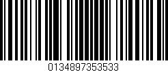 Código de barras (EAN, GTIN, SKU, ISBN): '0134897353533'