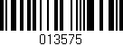 Código de barras (EAN, GTIN, SKU, ISBN): '013575'