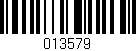 Código de barras (EAN, GTIN, SKU, ISBN): '013579'
