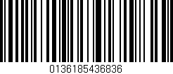 Código de barras (EAN, GTIN, SKU, ISBN): '0136185436836'
