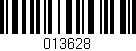 Código de barras (EAN, GTIN, SKU, ISBN): '013628'