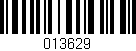 Código de barras (EAN, GTIN, SKU, ISBN): '013629'