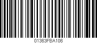 Código de barras (EAN, GTIN, SKU, ISBN): '01363FBA106'