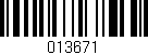 Código de barras (EAN, GTIN, SKU, ISBN): '013671'