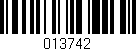 Código de barras (EAN, GTIN, SKU, ISBN): '013742'