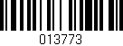 Código de barras (EAN, GTIN, SKU, ISBN): '013773'
