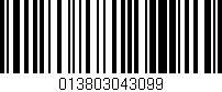 Código de barras (EAN, GTIN, SKU, ISBN): '013803043099'