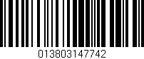 Código de barras (EAN, GTIN, SKU, ISBN): '013803147742'