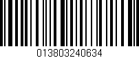 Código de barras (EAN, GTIN, SKU, ISBN): '013803240634'