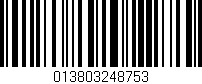 Código de barras (EAN, GTIN, SKU, ISBN): '013803248753'