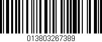 Código de barras (EAN, GTIN, SKU, ISBN): '013803267389'