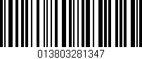 Código de barras (EAN, GTIN, SKU, ISBN): '013803281347'