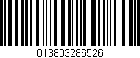Código de barras (EAN, GTIN, SKU, ISBN): '013803286526'