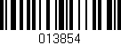 Código de barras (EAN, GTIN, SKU, ISBN): '013854'