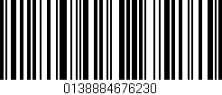 Código de barras (EAN, GTIN, SKU, ISBN): '0138884676230'