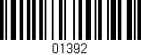 Código de barras (EAN, GTIN, SKU, ISBN): '01392'