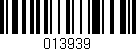 Código de barras (EAN, GTIN, SKU, ISBN): '013939'
