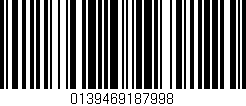 Código de barras (EAN, GTIN, SKU, ISBN): '0139469187998'