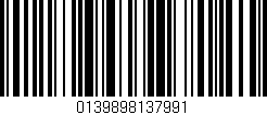 Código de barras (EAN, GTIN, SKU, ISBN): '0139898137991'