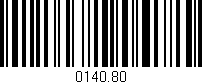Código de barras (EAN, GTIN, SKU, ISBN): '0140.80'