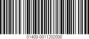 Código de barras (EAN, GTIN, SKU, ISBN): '01400-0011202000'