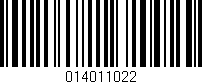 Código de barras (EAN, GTIN, SKU, ISBN): '014011022'