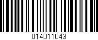 Código de barras (EAN, GTIN, SKU, ISBN): '014011043'