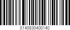 Código de barras (EAN, GTIN, SKU, ISBN): '0140930400140'