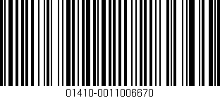 Código de barras (EAN, GTIN, SKU, ISBN): '01410-0011006670'