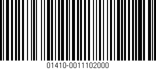 Código de barras (EAN, GTIN, SKU, ISBN): '01410-0011102000'