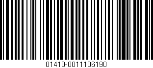 Código de barras (EAN, GTIN, SKU, ISBN): '01410-0011106190'