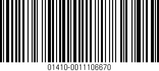 Código de barras (EAN, GTIN, SKU, ISBN): '01410-0011106670'