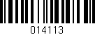 Código de barras (EAN, GTIN, SKU, ISBN): '014113'
