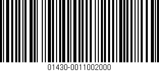 Código de barras (EAN, GTIN, SKU, ISBN): '01430-0011002000'