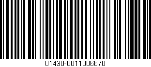Código de barras (EAN, GTIN, SKU, ISBN): '01430-0011006670'