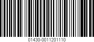 Código de barras (EAN, GTIN, SKU, ISBN): '01430-0011201110'